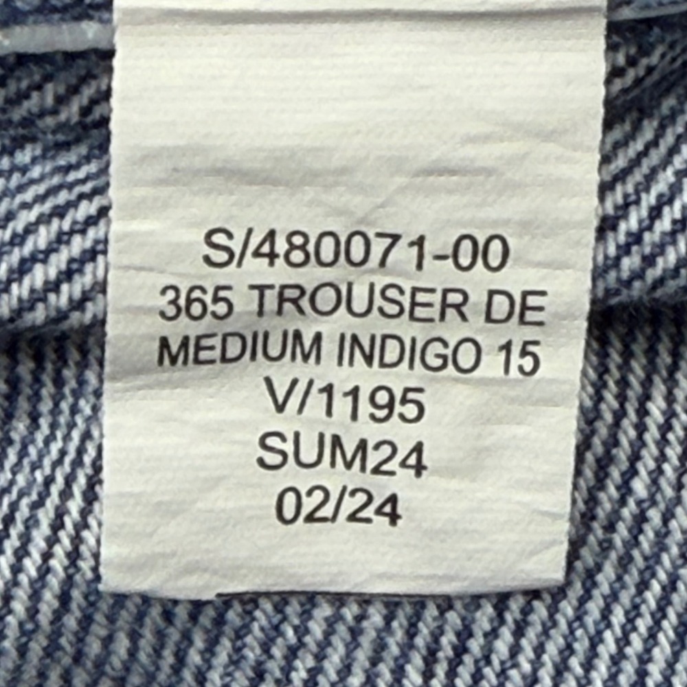 Gap 365 Trouser Jeans Medium Indigo Wide Leg Pleated Womens 6 Tall - Picture 5 of 8